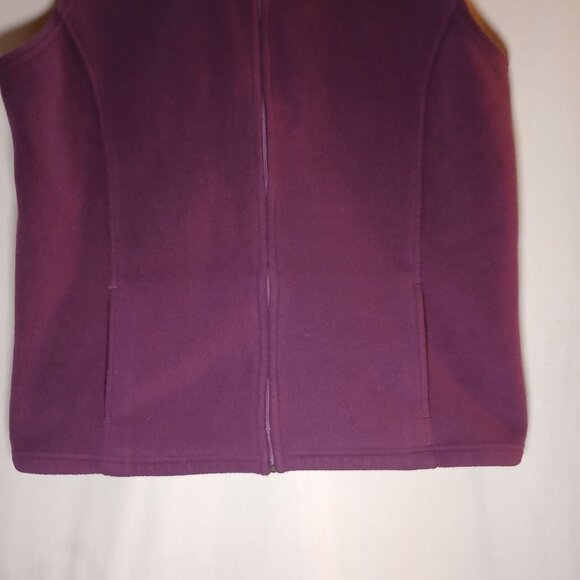 L.L. Bean Women's Full Zip Fleece Vest Size XL Warm Insulated Layer Sleeveless P - Picture 9 of 16